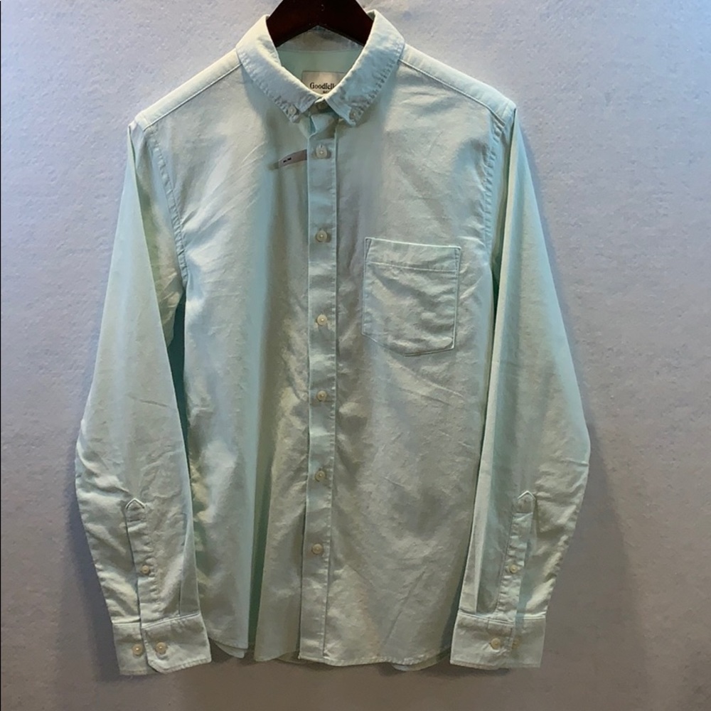 Goodfellow Mint Green Button down Shirt - Slim